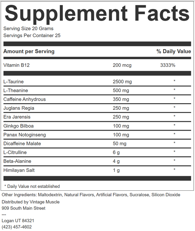 ADRENOSTIM - High Stim, DMHA Preworkout