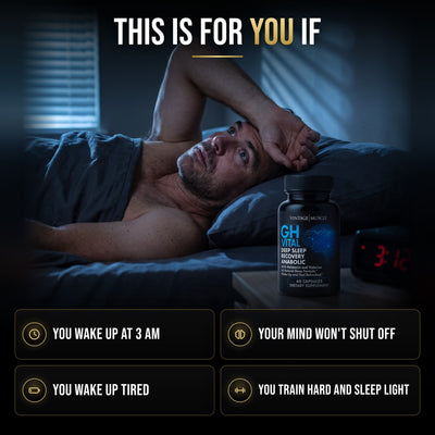 This is for you if you wake up at 3 AM, your mind won't shut off, you wake up tired, and you train hard but sleep light.