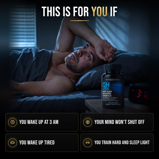 This is for you if you wake up at 3 AM, your mind won't shut off, you wake up tired, and you train hard but sleep light.