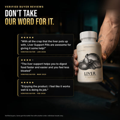 Verified buyer reviews of Vintage Muscle Liver Support.